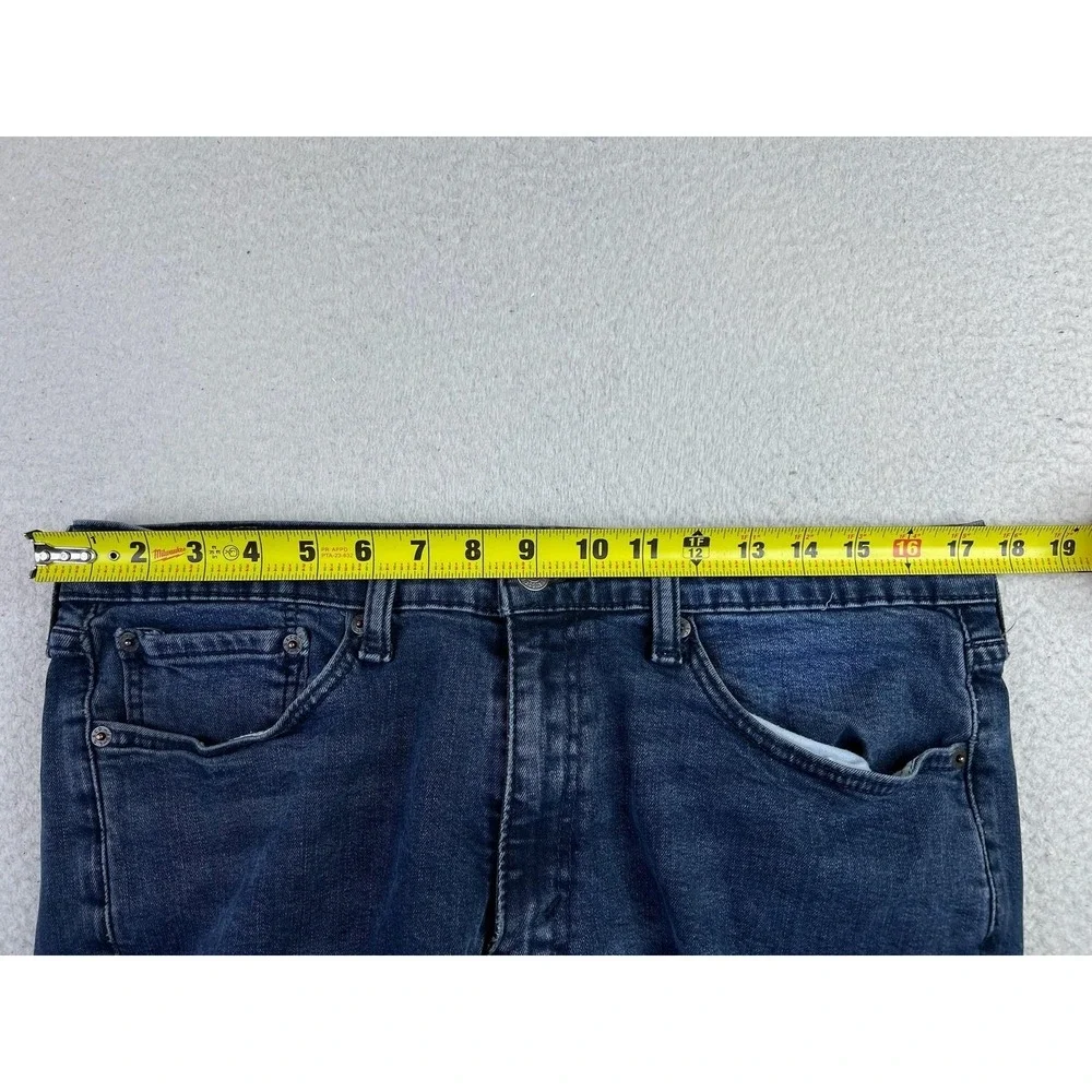 Levis 513 Jeans Mens 36x29 Blue Regular Straight Stretch Denim Medium Wash Pants